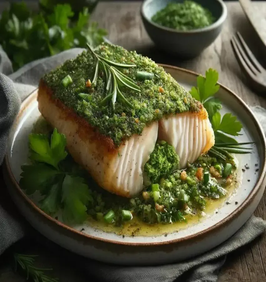 Filé de Peixe com Crosta de Ervas