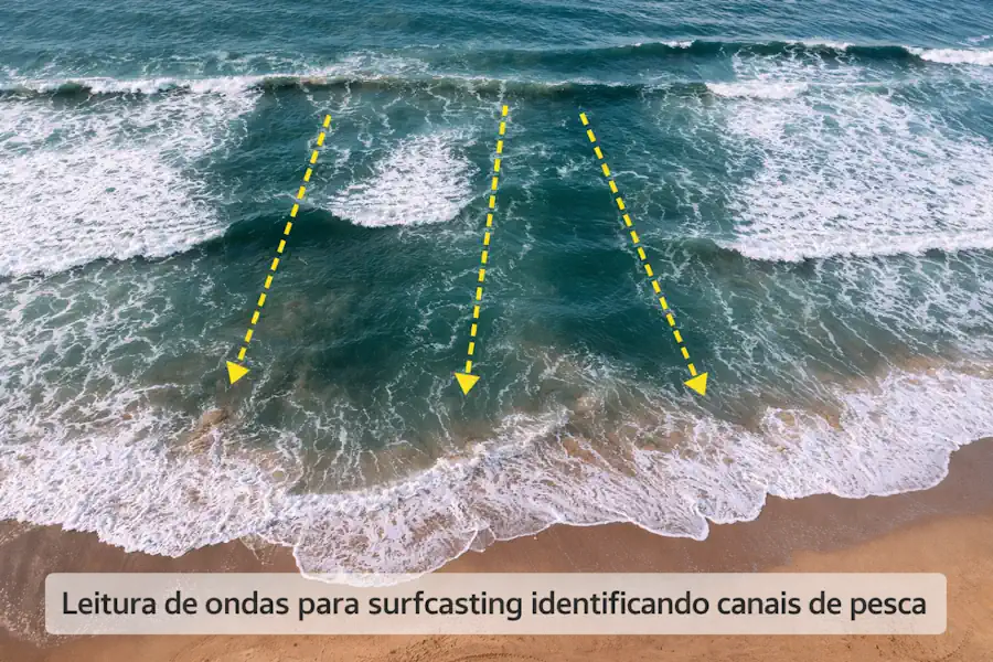Pesca de Praia (Surfcasting): Guia Completo de Montagem, Iscas e Leitura das Ondas 3 Pesca de Praia (Surfcasting)