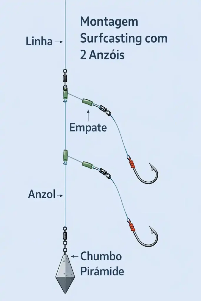Pesca de Praia (Surfcasting): Guia Completo de Montagem, Iscas e Leitura das Ondas 2 Pesca de Praia (Surfcasting)