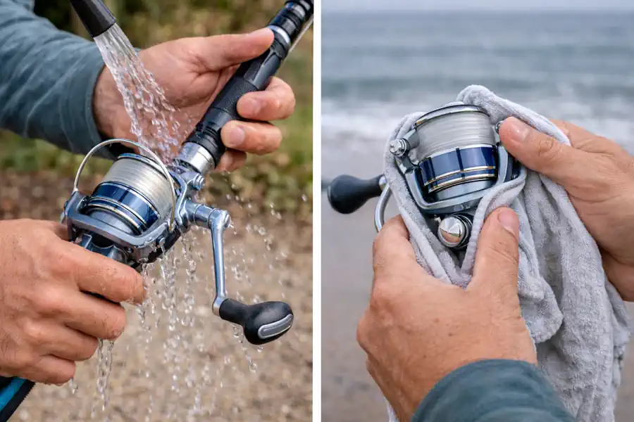 Como Escolher Vara e Molinete para Água Salgada: Guia de Compra Sem Gastar à Toa 5 Como cuidar de vara e molinete de água salgada para evitar corrosão