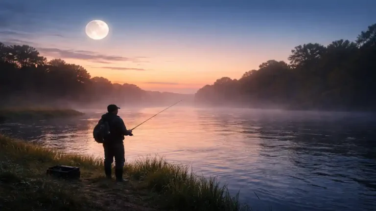 Melhor fase da lua para pescar combinada com amanhecer